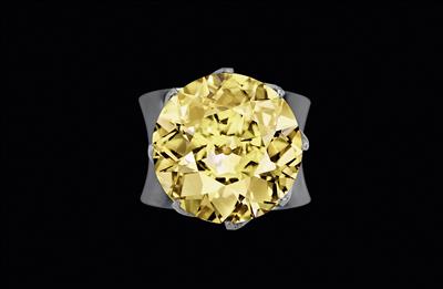 Fancy Yellow Natural Color Brillantsolitärring 16,98 ct - Juwelen