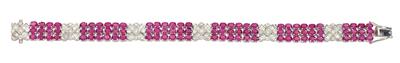 A ruby and diamond bracelet - Klenoty