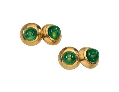 A pair of tourmaline cufflinks - Jewellery