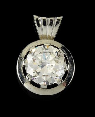 A brilliant solitaire pendant c. 5.50 ct - Jewellery