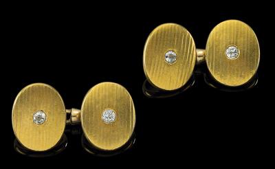 A pair of diamond cufflinks total weight c. 0.50 ct - Klenoty