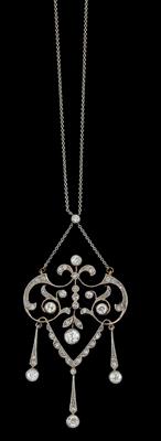 A diamond necklace total weight c. 1.40 ct - Klenoty