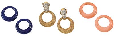 A pair of Van Cleef & Arpels brilliant ear clips, total weight c. 3 ct - Jewellery