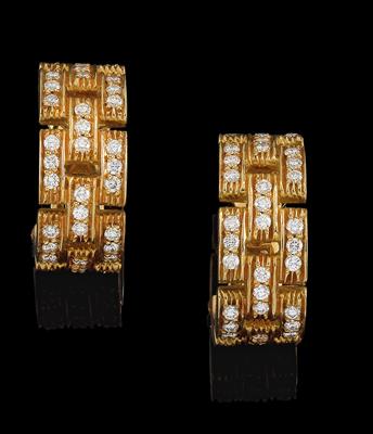 A pair of Cartier ear clips total weight c. 0.75 ct - Klenoty