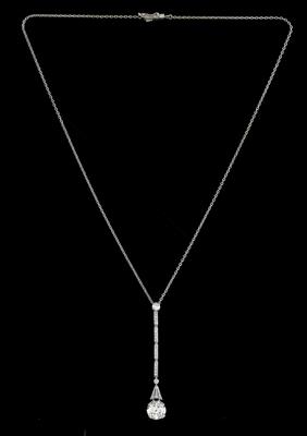 A diamond necklace, total weight c. 2.30 ct - Jewellery
