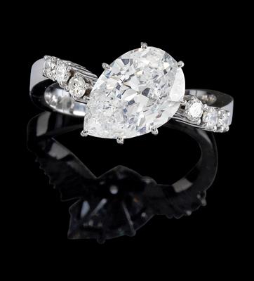 A diamond ring, total weight 2.41 ct - Klenoty