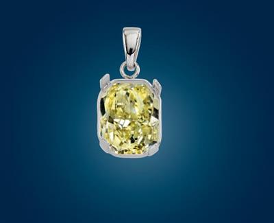 A fancy light brownish yellow natural diamond pendant 10.01 ct - Klenoty