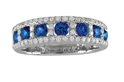 A brilliant and sapphire ring - Jewellery