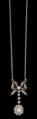 A diamond necklace total weight c. 1.20 ct - Jewellery
