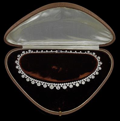 A diamond necklace total weight c. 29 ct - Klenoty
