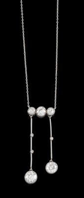 An old-cut brilliant necklace total weight c. 4 ct - Jewellery