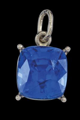 A pendant with an untreated sapphire 5.42 ct - Gioielli