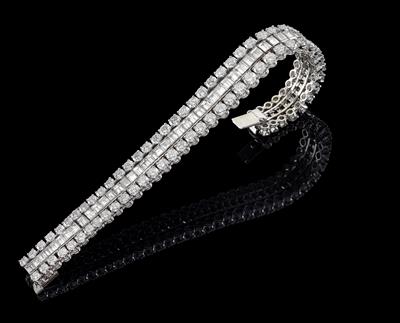 A brilliant and diamond bracelet total weight c. 29 ct - Klenoty