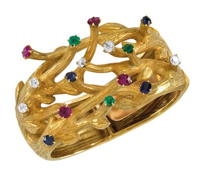 A brilliant and gemstone bracelet - Jewellery