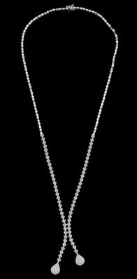 A brilliant necklace, total weight 1.90 ct - Gioielli