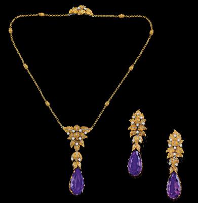 A Buccellati amethyst jewellery set - Klenoty
