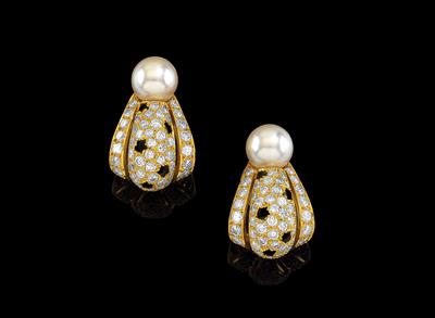 A pair of Cartier earclips ‘Panthère’ - Klenoty