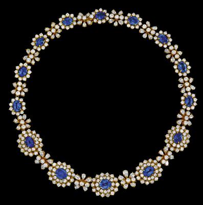 A brilliant and sapphire necklace - Gioielli