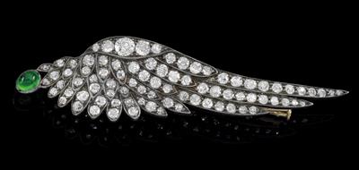 A diamond brooch, total weight ca.3,50 ct - Gioielli