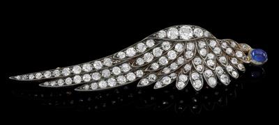 A diamond brooch, total weight ca. 3,50 ct - Gioielli