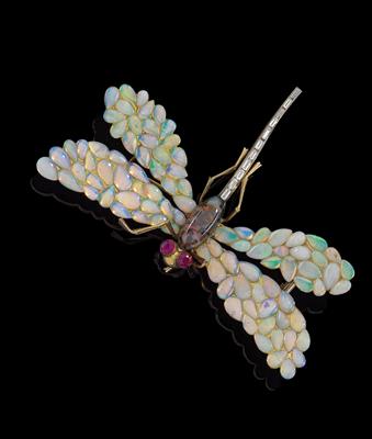 An opal brooch – Dragonfly - Klenoty