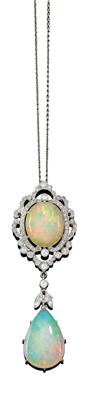 A brilliant and opal pendant - Jewellery