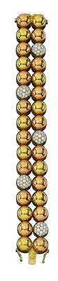 A brilliant bracelet total weight c. 4.20 ct - Gioielli