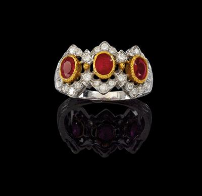 A Buccellati brilliant and ruby ring - Gioielli