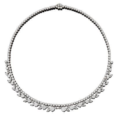 Diamantcollier zus. ca.25,20 ct - Juwelen