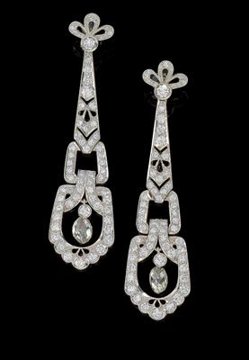 Diamantohrsteckgehänge zus. ca. 5,20 ct - Juwelen