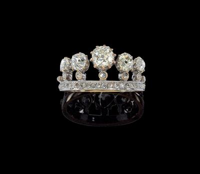 A diamond ring total weight c. 1.60 ct - Jewellery