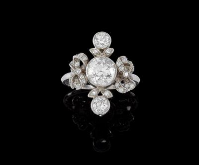 A diamond ring total weight c. 1.70 ct - Klenoty