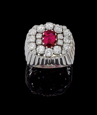 A Paltscho brilliant and ruby ring - Gioielli