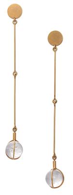 Friedrich Becker pendant ear studs - Klenoty