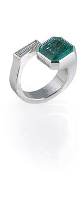 Friedrich Becker emerald ring ca. 2,80 ct - Klenoty