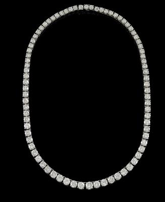 A brilliant necklace, total weight c. 40 ct - Gioielli