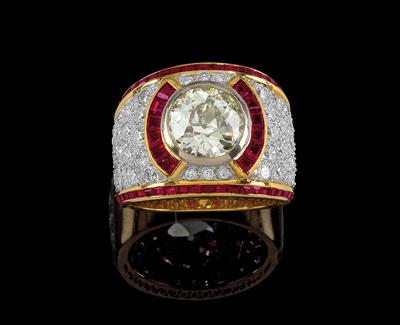 A brilliant lady’s ring total weight c. 6 ct - Klenoty