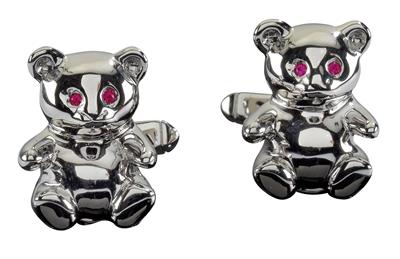 A pair of De Grisono cufflinks in the shape of teddy bears - Klenoty