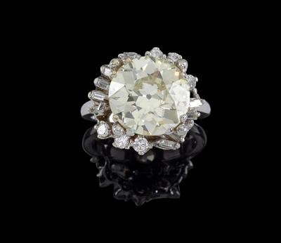 A diamond ring total weight c. 7.20 ct - Klenoty