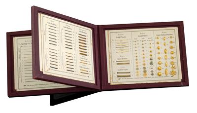 A sample catalogue “Gespinnste- & Posamentir Waren Musterkatalog” of the company Albert Resch's Sohn k. u. k. Hoflieferant - Jewellery