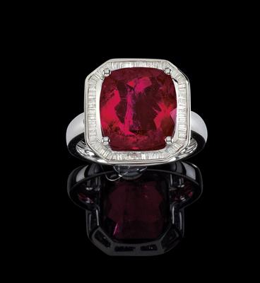 A rubellite ring c. 6.80 ct - Gioielli