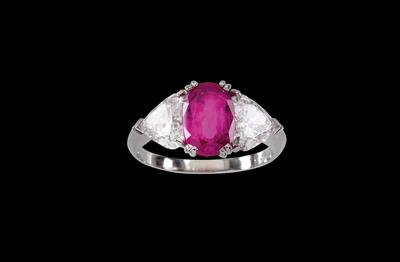 A ring with untreated Burma ruby by Bulgari, 2.57 ct - Klenoty