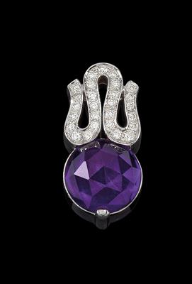 An amethyst and brilliant pendant by Gianni Versace - Gioielli