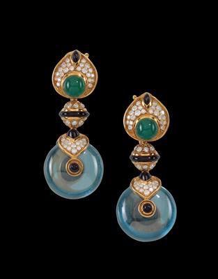 A pair of ‘Pneu’ ear clips by Marina B. - Jewellery
