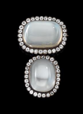 A moonstone brooch from an old European aristocratic collection - Klenoty