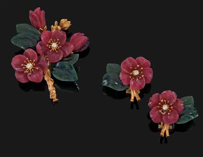 A brilliant floral jewellery set - Gioielli