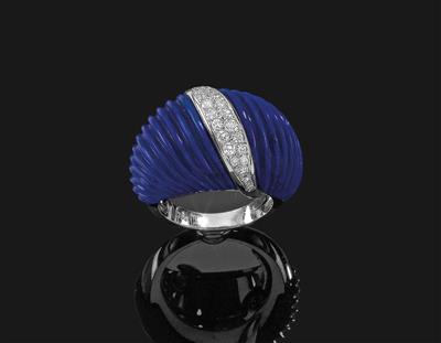 A brilliant and lapis lazuli ring - Gioielli