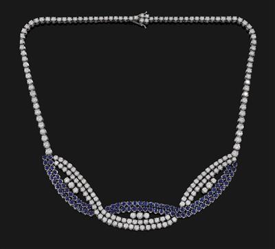 Brillant Saphircollier - Juwelen