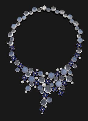 A brilliant, sapphire and moonstone necklace by Chantecler - Gioielli