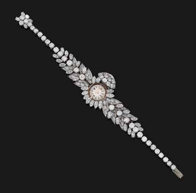 A diamond wristwatch total weight c. 20 ct - Jewellery